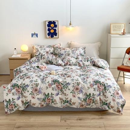 91家纺网 家纺一手货源 找家纺 （总）怡家居 2021新款全棉印花田园四件套