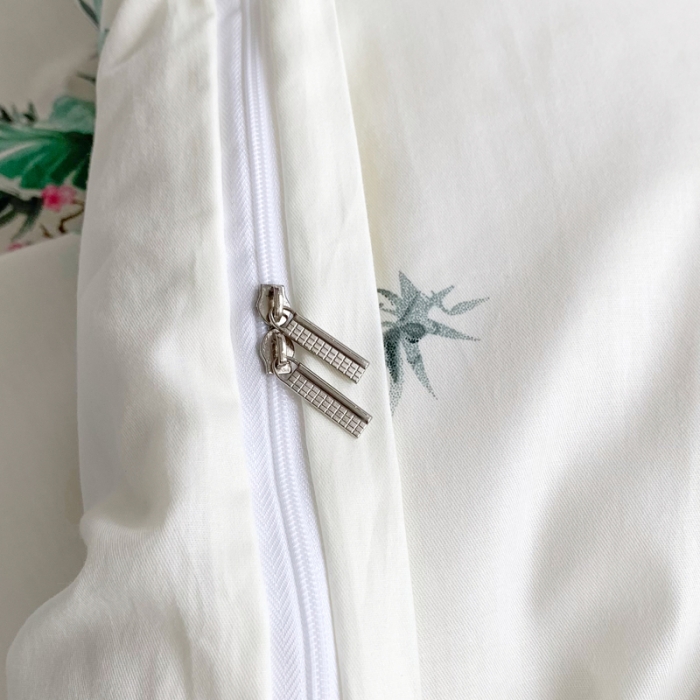 91家纺网 家纺一手货源 找家纺 怡家居 2021新款全棉印花田园四件套 清曲