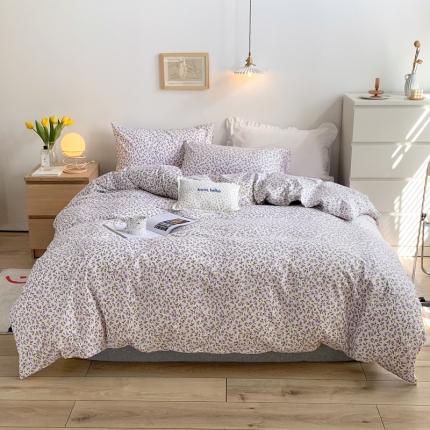 怡家居 2021新款全棉印花田园四件套 相思