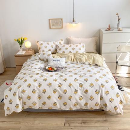 怡家居 2021新款全棉印花田园四件套 醉玲珑