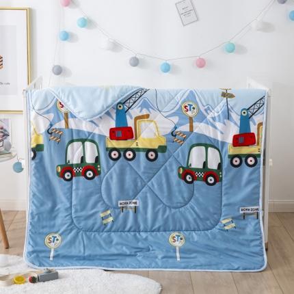 91家纺网 家纺一手货源 找家纺 吉咪兔 2022儿童磨毛卡通夏被 汽车公路