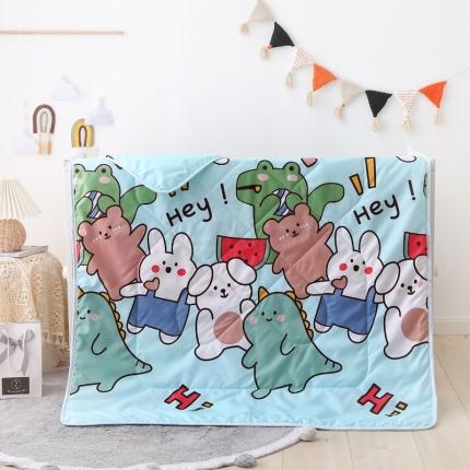 91家纺网 家纺一手货源 找家纺 吉咪兔 2022儿童磨毛卡通夏被 可爱恐龙
