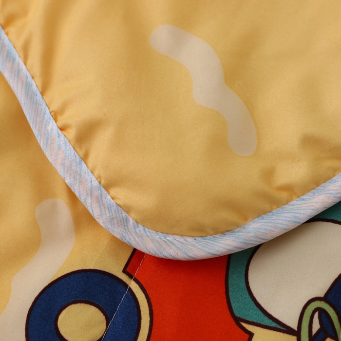 91家纺网 家纺一手货源 找家纺 吉咪兔 2022儿童磨毛卡通夏被 恐龙春游