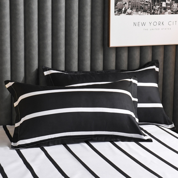 91家纺网 家纺一手货源 找家纺 赫然家纺 芦荟棉单品枕套一对48*74 简约人生