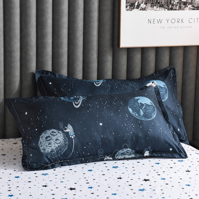 91家纺网 家纺一手货源 找家纺 赫然家纺 芦荟棉单品枕套一对48*74 星球大战