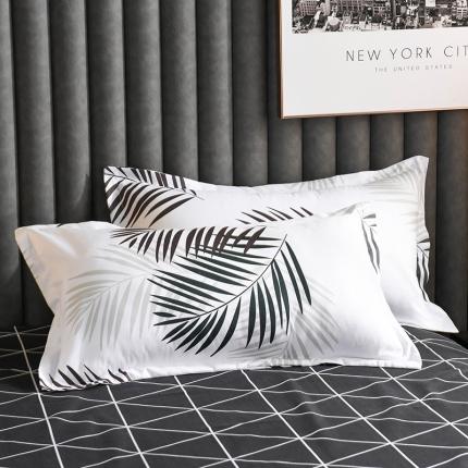 赫然家纺 芦荟棉单品枕套一对48*74 叶韵