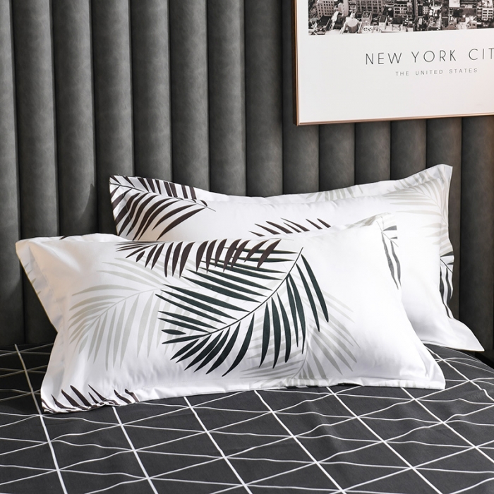 91家纺网 家纺一手货源 找家纺 赫然家纺 芦荟棉单品枕套一对48*74 叶韵