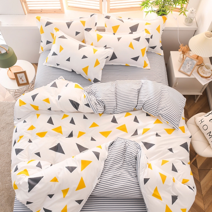 91家纺网 家纺一手货源 找家纺 赫然家纺 新款舒适柔软亲肤爆款芦荟棉四件套货源充足 莫妮卡