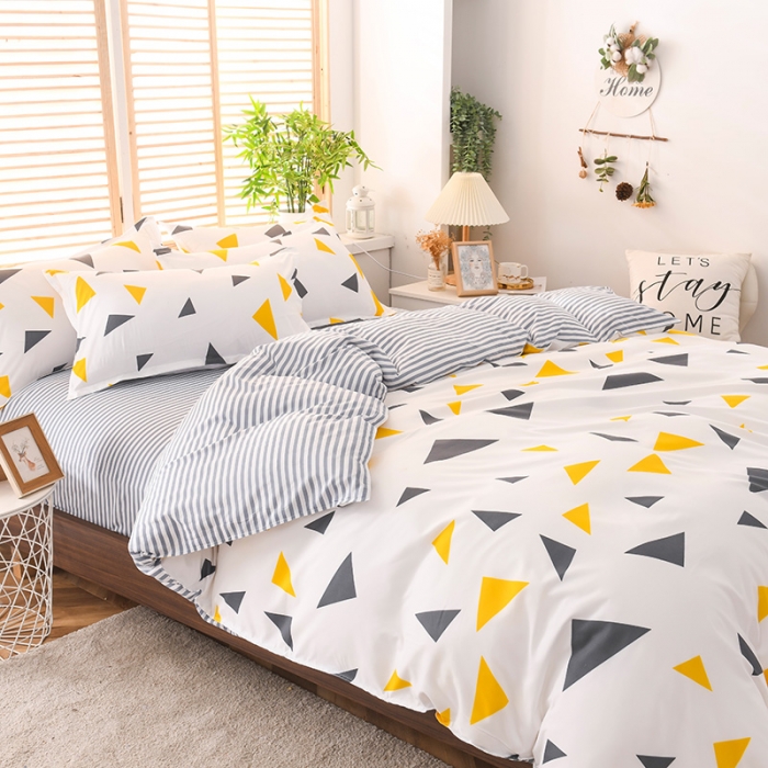 91家纺网 家纺一手货源 找家纺 赫然家纺 新款舒适柔软亲肤爆款芦荟棉四件套货源充足 莫妮卡