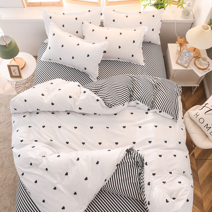 91家纺网 家纺一手货源 找家纺 赫然家纺 新款舒适柔软亲肤爆款芦荟棉四件套货源充足 心动