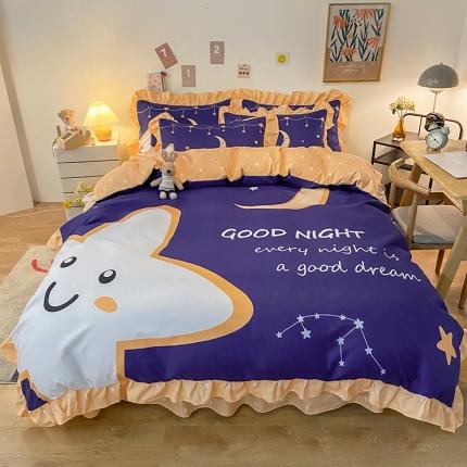 91家纺网 家纺一手货源 找家纺 （总）维娜斯 2021新款韩版斜纹大版磨毛四件套