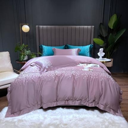 91家纺网 家纺一手货源 找家纺 （总）榻尚家居 2021新款80长绒棉精品刺绣四件套