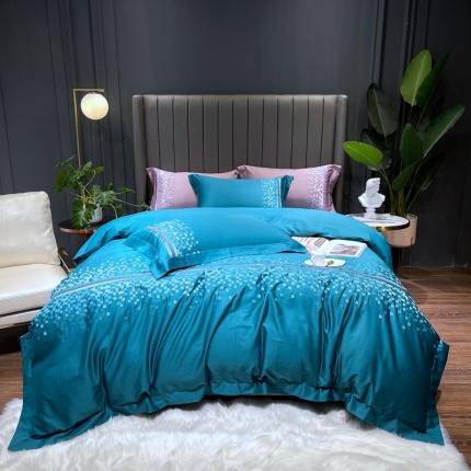 91家纺网 家纺一手货源 找家纺 （总）榻尚家居 2021新款80长绒棉精品刺绣四件套