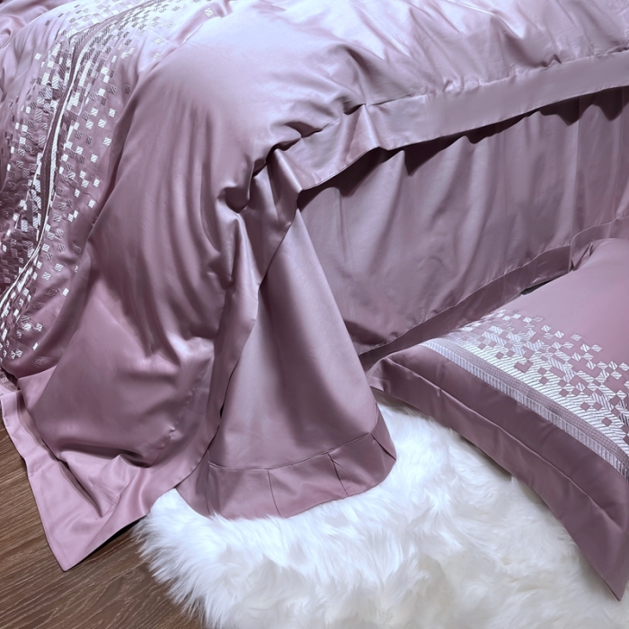 91家纺网 家纺一手货源 找家纺 （总）榻尚家居 2021新款80长绒棉精品刺绣四件套