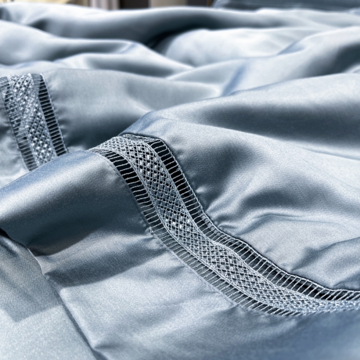 91家纺网 家纺一手货源 找家纺 榻尚家居2021新款天丝夏被床单款床笠款四件套夏绿