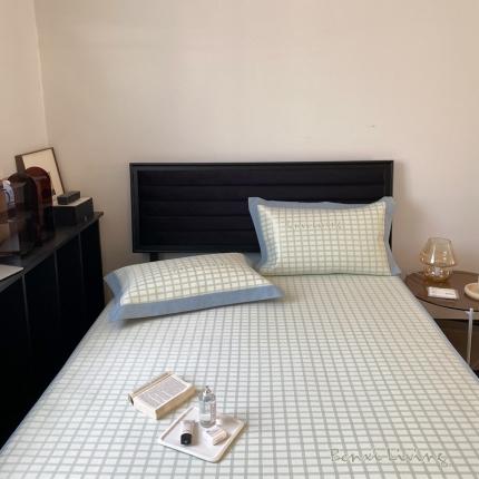 91家纺网 家纺一手货源 找家纺 2021新款高端可水洗冰丝席提花床席款 格雅-抹茶绿