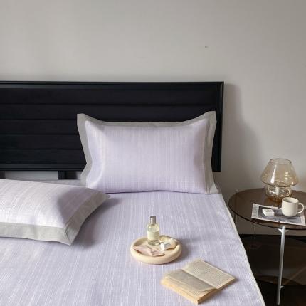 2021新款高端可水洗冰丝席提花床席款 奥黛丽紫