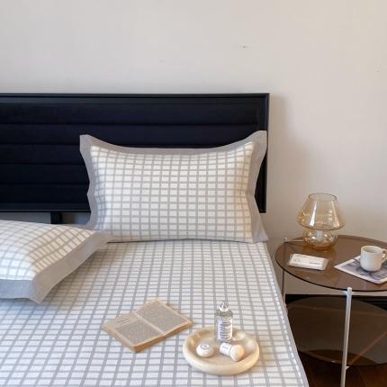 2021新款高端可水洗冰丝席提花床席款 格雅-绅士灰