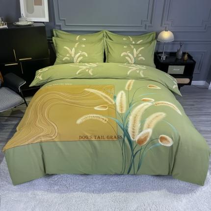 91家纺网 家纺一手货源 找家纺 （总）金爱家 2021新款大版磨毛花卉系列四件套