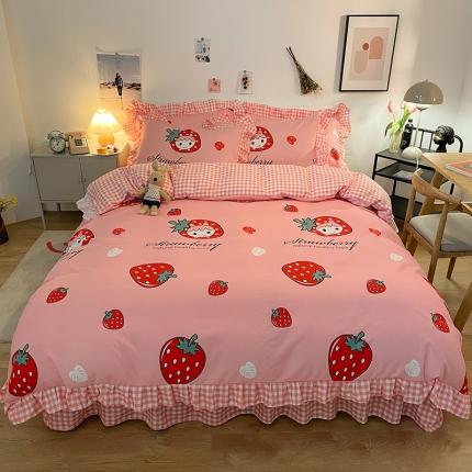 91家纺网 家纺一手货源 找家纺 （总）维娜斯 2021新款韩版磨毛四件套