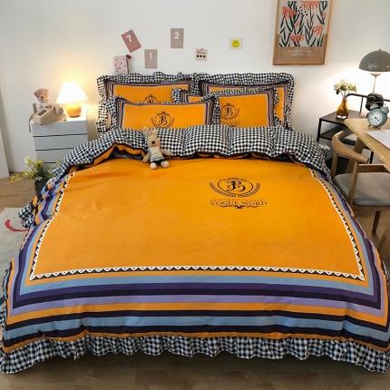 91家纺网 家纺一手货源 找家纺 （总）维娜斯 2021新款韩版磨毛四件套