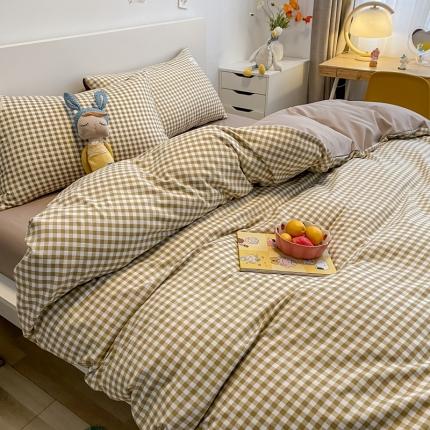 91家纺网 家纺一手货源 找家纺 （总）阿曼达 2023新款混搭风小清新小轻奢奶油系四件套