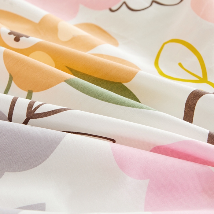 91家纺网 家纺一手货源 找家纺 十个点家纺 2022新款全棉蕾丝夹棉床裙四件套 香蜜花园-粉