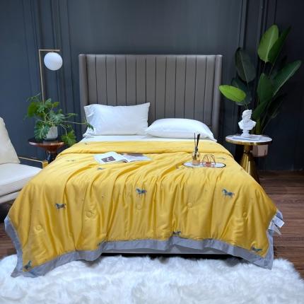 91家纺网 家纺一手货源 找家纺 （总）榻尚家居 2021新款天丝提花蚕丝夏凉被