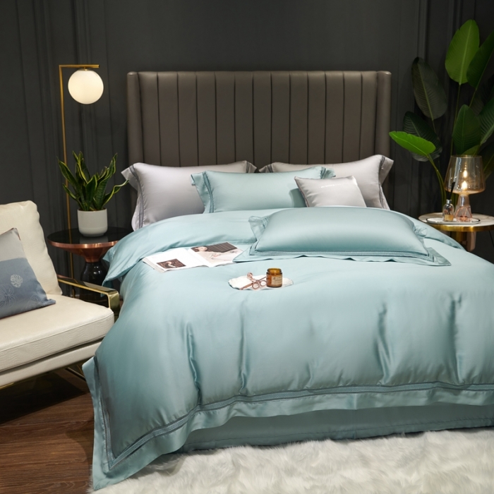 91家纺网 家纺一手货源 找家纺 （总）时亿家居 2021新款80天丝瑞丽镂空四件套