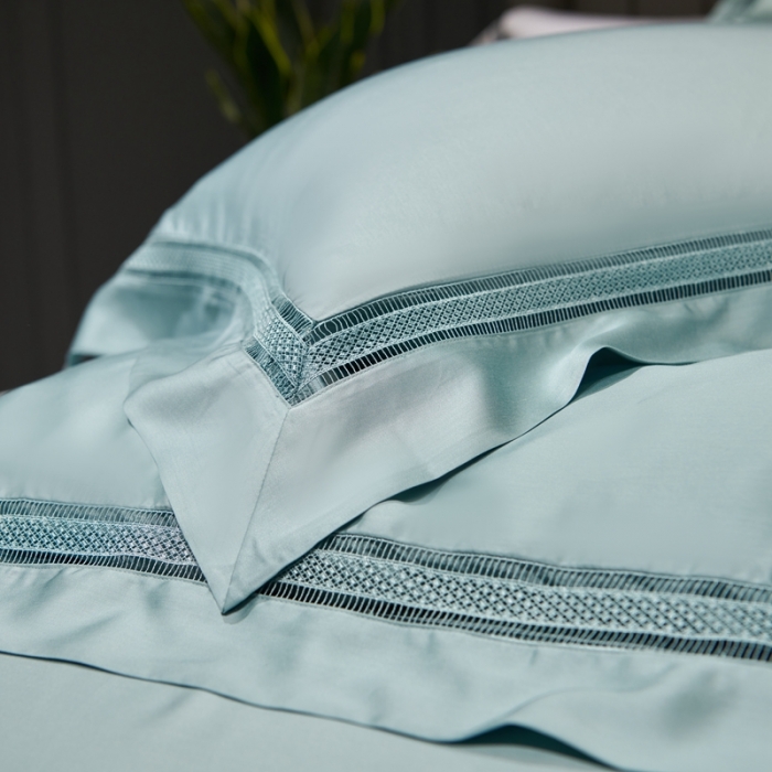 91家纺网 家纺一手货源 找家纺 （总）时亿家居 2021新款80天丝瑞丽镂空四件套