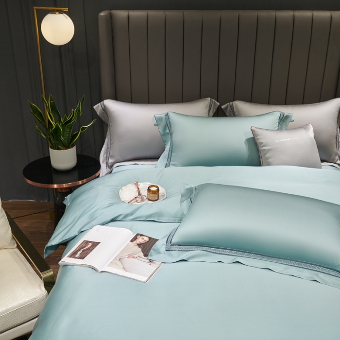 91家纺网 家纺一手货源 找家纺 （总）时亿家居 2021新款80天丝瑞丽镂空四件套