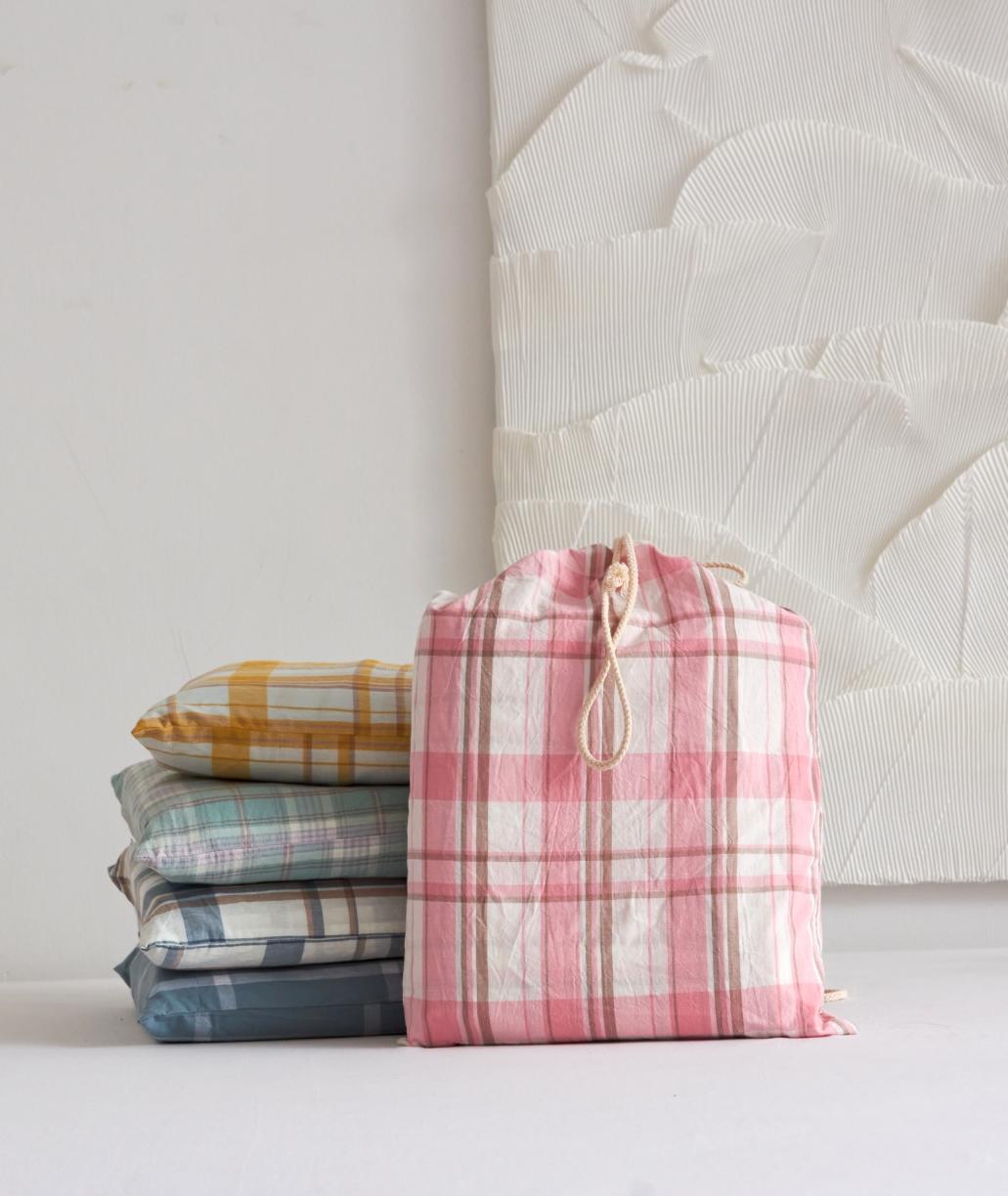 91家纺网 家纺一手货源 找家纺 无印色织全棉水洗棉酒店隔脏睡袋便携式出差旅游行单双人床单被套