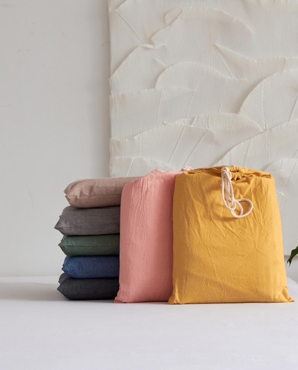 91家纺网 家纺一手货源 找家纺 无印色织全棉水洗棉酒店隔脏睡袋便携式出差旅游行单双人床单被套