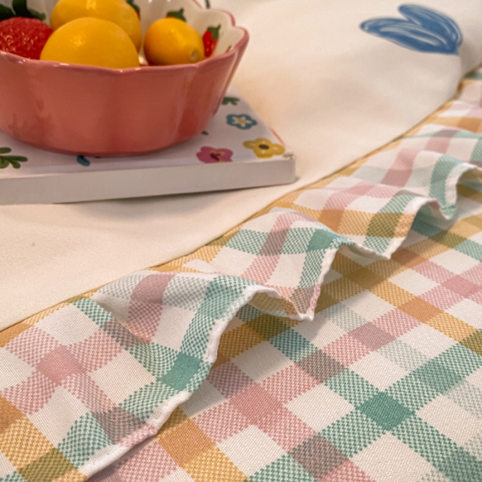 91家纺网 家纺一手货源 找家纺 上尚居 2024新款小清新韩版花边磨毛四件套水洗棉心愿-兰