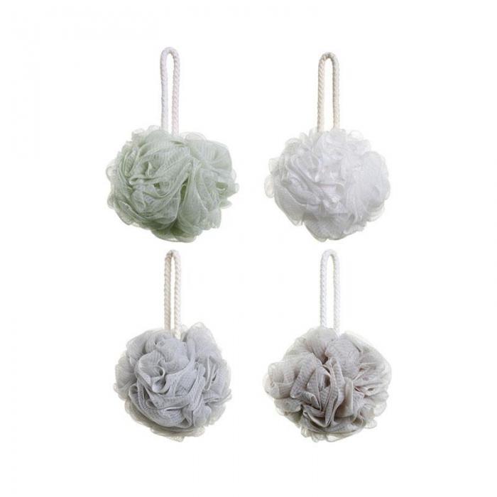 91家纺网 家纺一手货源 找家纺 【沐浴球】日式无印沐浴球良品沐浴花男女搓背起泡洗浴球