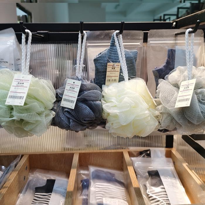 91家纺网 家纺一手货源 找家纺 【沐浴球】日式无印沐浴球良品沐浴花男女搓背起泡洗浴球