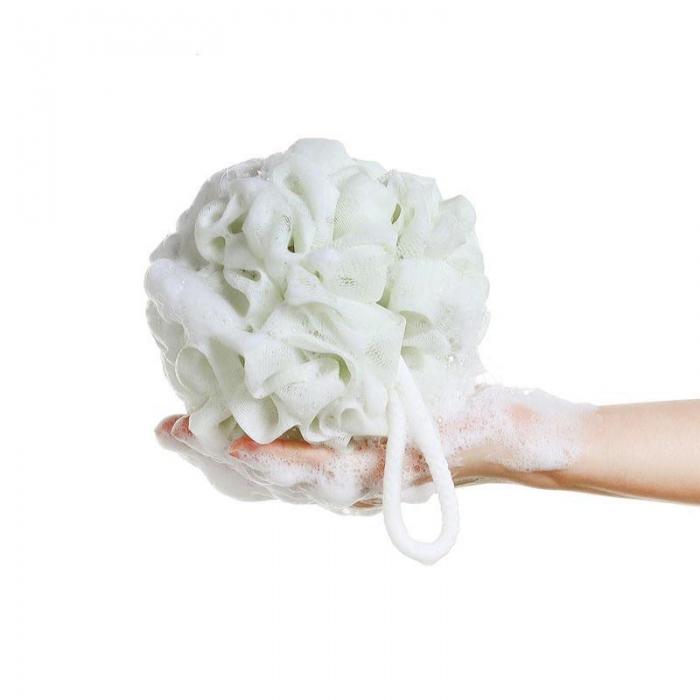 91家纺网 家纺一手货源 找家纺 【沐浴球】日式无印沐浴球良品沐浴花男女搓背起泡洗浴球