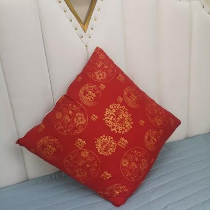 91家纺网 家纺一手货源 找家纺 （总）煌朝新款婚庆枕芯羽绒大红色枕头婚庆枕芯结婚枕芯婚庆抱枕
