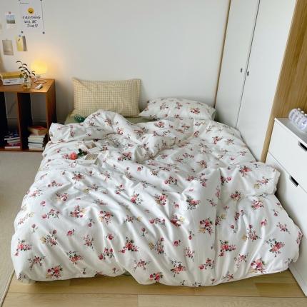 91家纺网 家纺一手货源 找家纺 （总）希文 2021新款混搭全棉印花水洗棉四件套