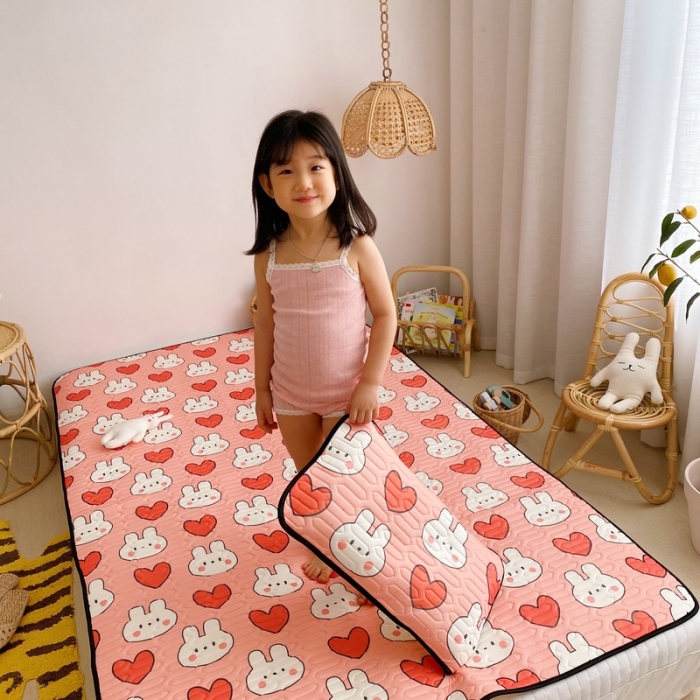 91家纺网 家纺一手货源 找家纺 （总）鱼宝 2021新款数码印花婴童乳胶凉席