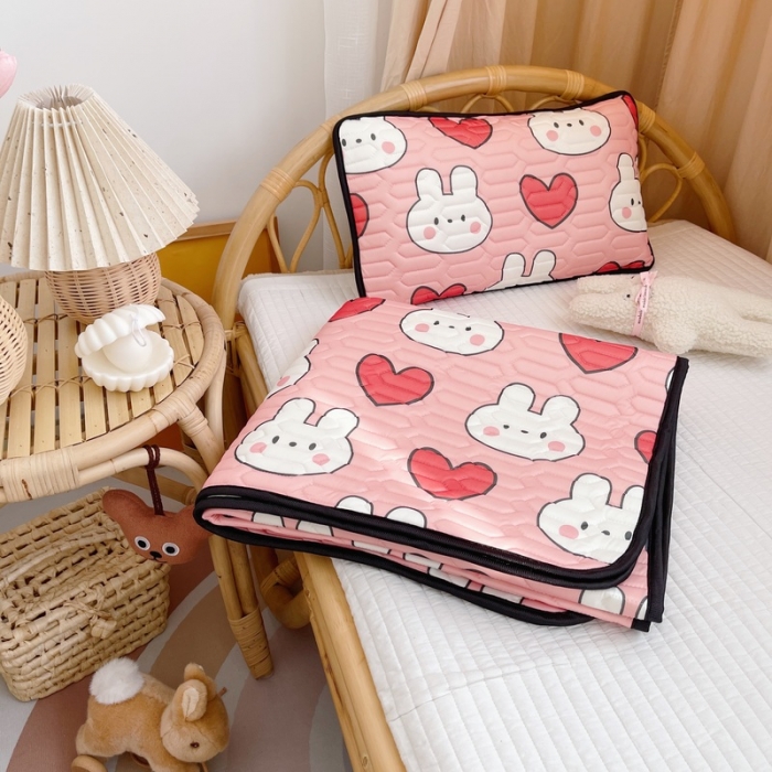 91家纺网 家纺一手货源 找家纺 （总）鱼宝 2021新款数码印花婴童乳胶凉席