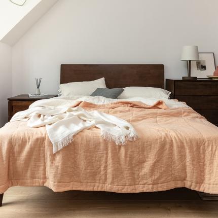 91家纺网 家纺一手货源 找家纺 （总）子和家居 2021新款A类可水洗两面用双层纱棉花夏被