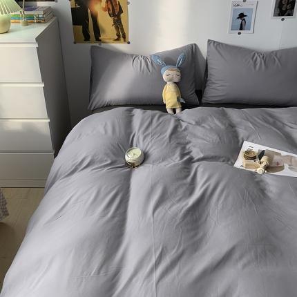 91家纺网 家纺一手货源 找家纺 （总）曼谷 新款纯色双拼四件套