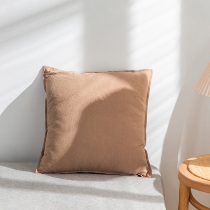 91家纺网 家纺一手货源 找家纺 【棉麻抱枕】日式无印简约抱枕套良品抱枕全棉棉麻质感抱枕