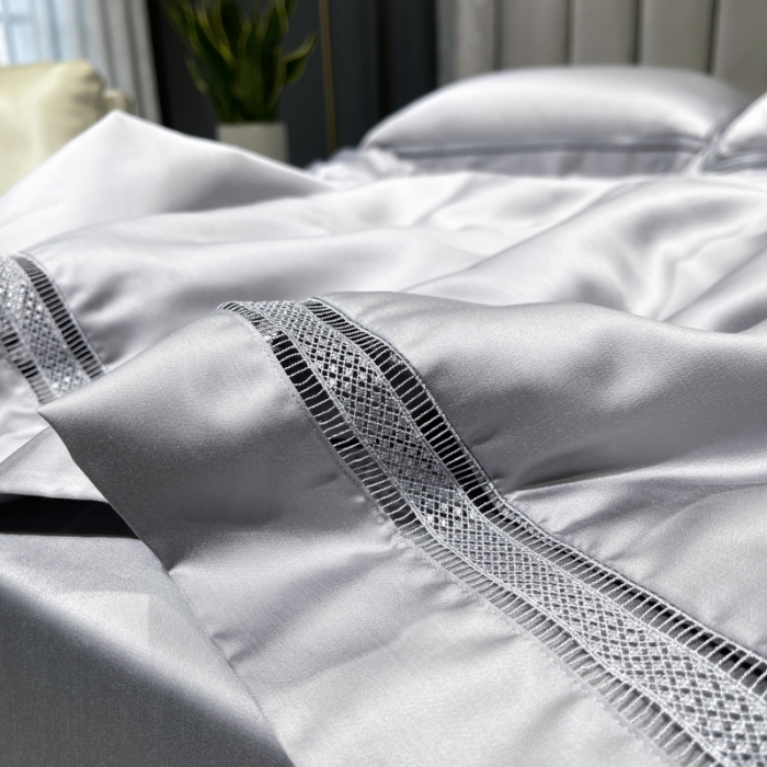 91家纺网 家纺一手货源 找家纺 榻尚家居奥地利天丝夏被床单款床笠款四件套 夏灰
