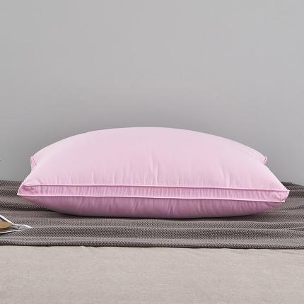 91家纺网 家纺一手货源 找家纺 （总）呆头鹅 80支柔赛丝三层羽绒枕-立体款 羽绒枕白鹅绒枕芯枕头