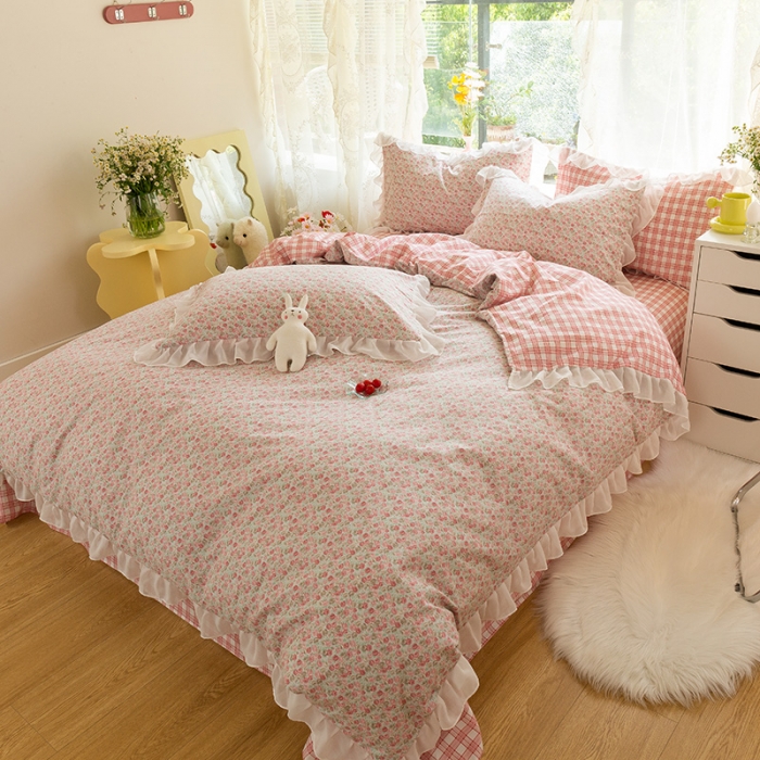 91家纺网 家纺一手货源 找家纺 （总）千朵 2021新款全棉四件套