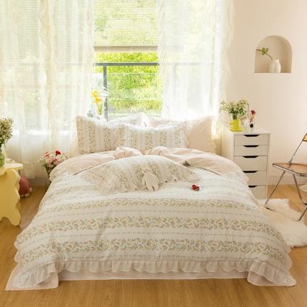 千朵 2021新款全棉四件套 爱慕