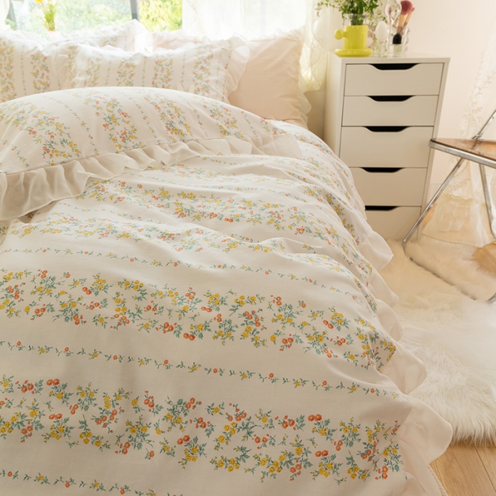 91家纺网 家纺一手货源 找家纺 千朵 2021新款全棉四件套 爱慕