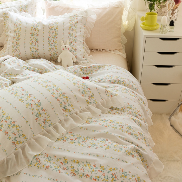 91家纺网 家纺一手货源 找家纺 千朵 2021新款全棉四件套 爱慕